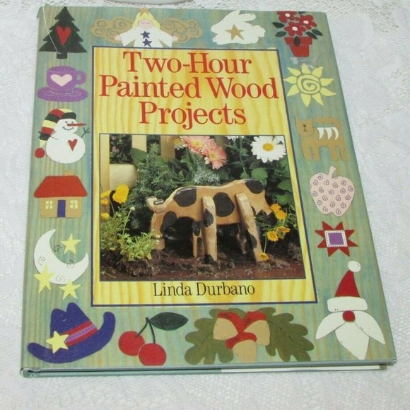 TWO-HOUR PAINTED WOOD PROJECTS 1996 Used Book How-To DIY Cottagecore - Picture 1 of 9
